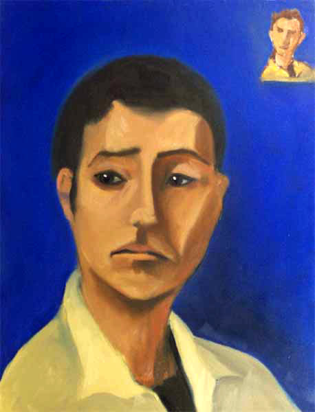 Abstract Portrait #25 - Blue Man